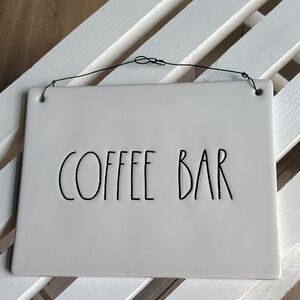 White Coffee Bar Sign